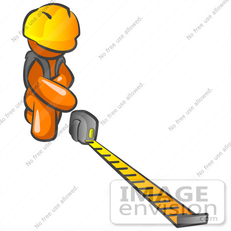 450x450 Clip Art Graphic Of An Orange Guy Character Crouching And Reading
