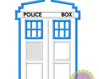 340x270 Tardis Embroidery Etsy