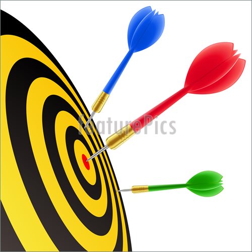 500x500 Hit The Target Clipart