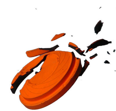 400x383 Broken Clay Target Clip Art