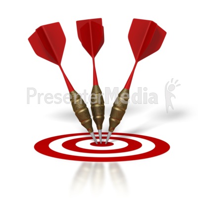 400x400 Three Darts Hit Target