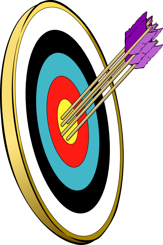 555x831 Archery Bullseye Clipart