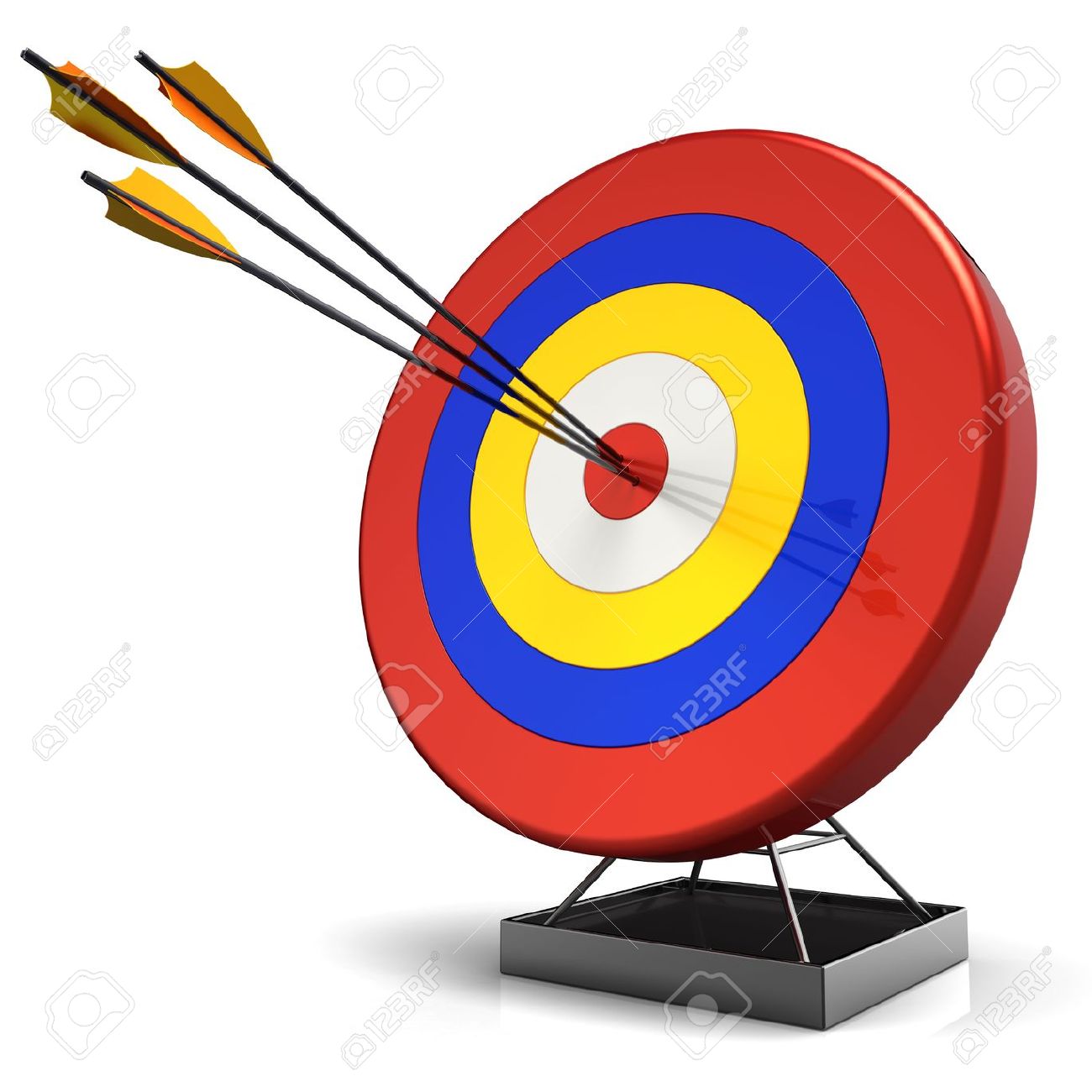 1300x1300 Arrow Hitting Target Clipart