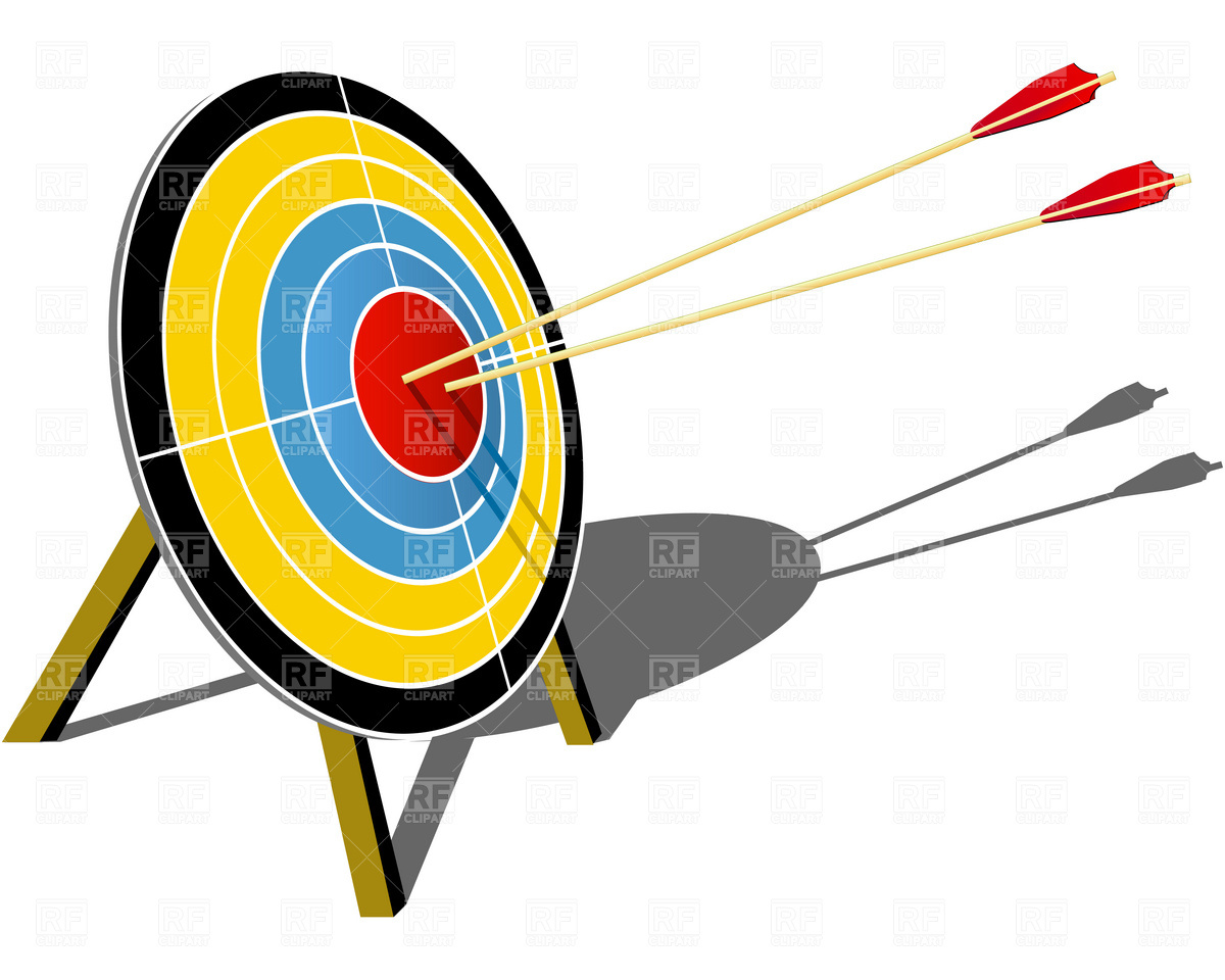 1200x960 Target With Arrow Clipart