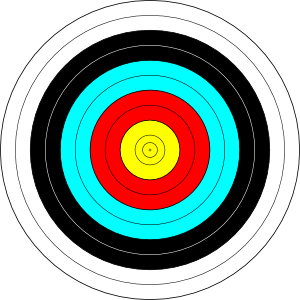 300x300 Archery Target Clip Art