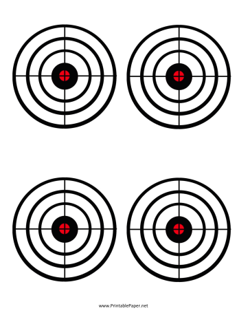 364x471 Black Circles Target Paper Printable