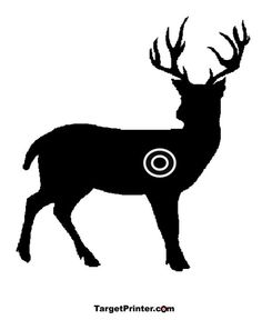 236x288 Printable Target Elk Gun Shooting Range Reloading