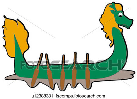450x326 Clipart Of Lovable, Dragon Boat, Taste, Pretty, Pattern, Design