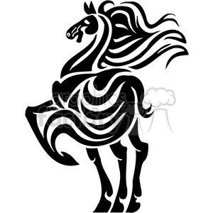 300x300 Royalty Free Horse Tattoo Art 385925 Vector Clip Art Image