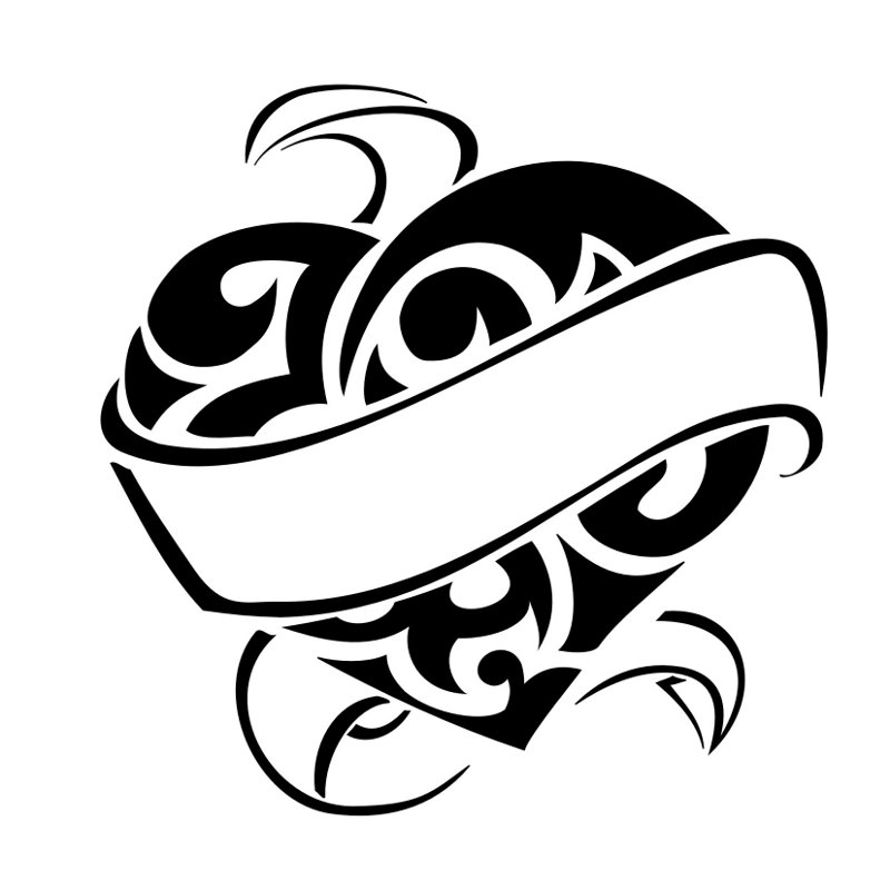 800x800 Tattoo Of Heart And Banner, Devotion Tattoo