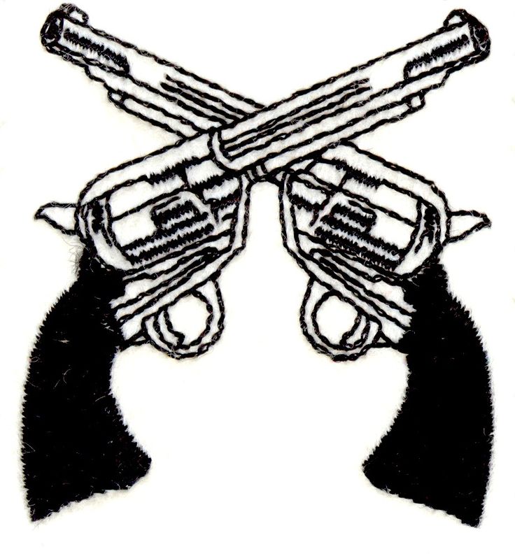 736x795 Pistol Clipart Two Gun
