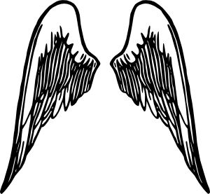 300x277 The Best Angel Wings Clip Art Ideas Wings Logo