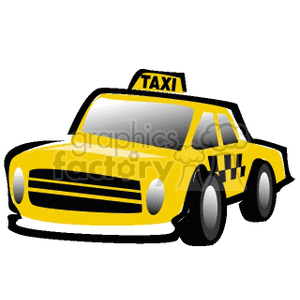 300x300 Royalty Free Yellow Cab 172309 Vector Clip Art Image