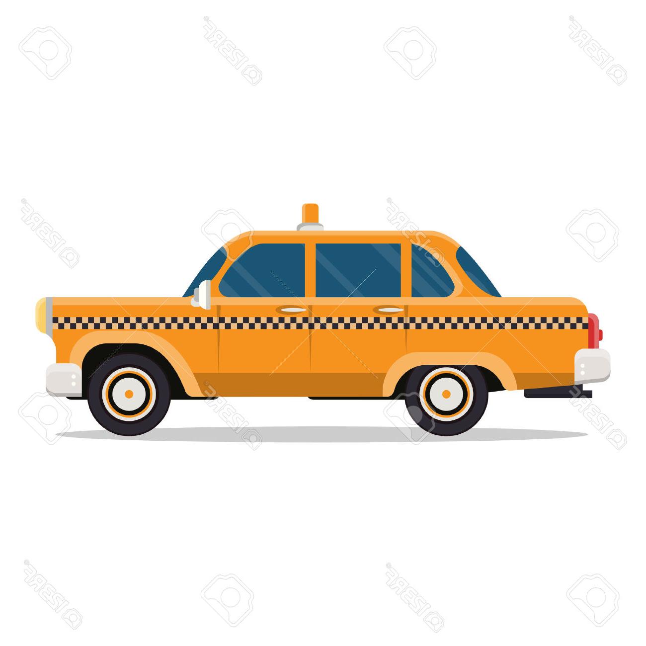 1300x1300 Top White Taxi Cab Vector Photos