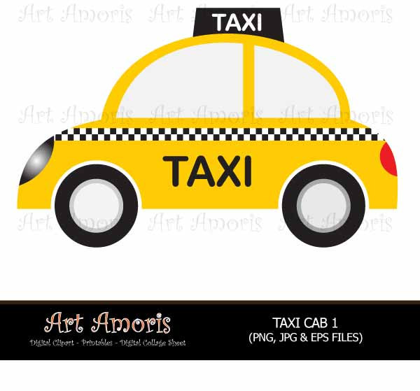 600x559 New York Taxi Cab Cars Yellow Car Vehicle Clipart Digital
