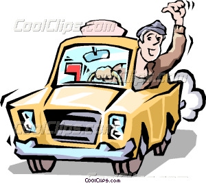 300x267 Taxi Cab Driver Vector Clip Art