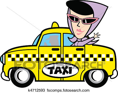 450x353 Clipart Of Girl In Taxi Clip Art K4712593