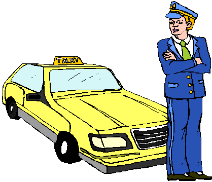 418x359 Taxi Driver Clipart