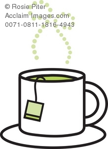 219x300 Free Clipart Illustration Of A Cup Of Tea