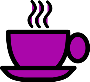297x270 Purple Tea Cup Clip Art