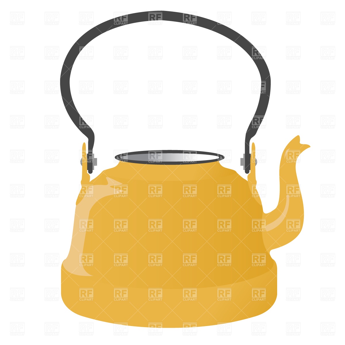 1200x1200 Retro Kettle Royalty Free Vector Clip Art Image