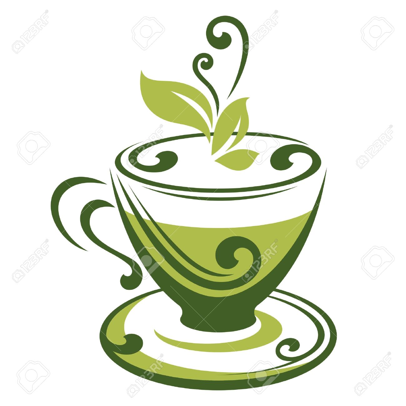 1300x1300 Teacup Clipart Green Tea
