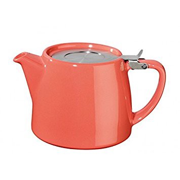 355x355 Coral Pink For Life Stump Teapot Teapots, Teaware Amp Accessories