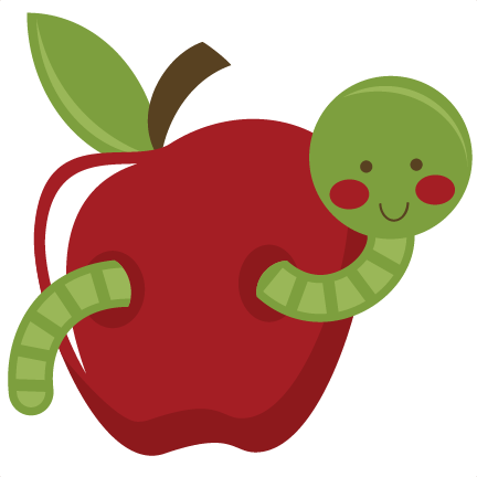 432x432 Worm In Apple Clipart Panda