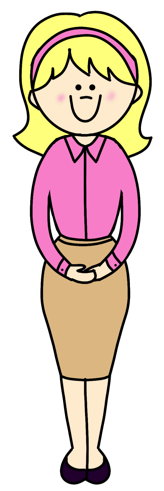 534x1600 Art Teacher Clipart