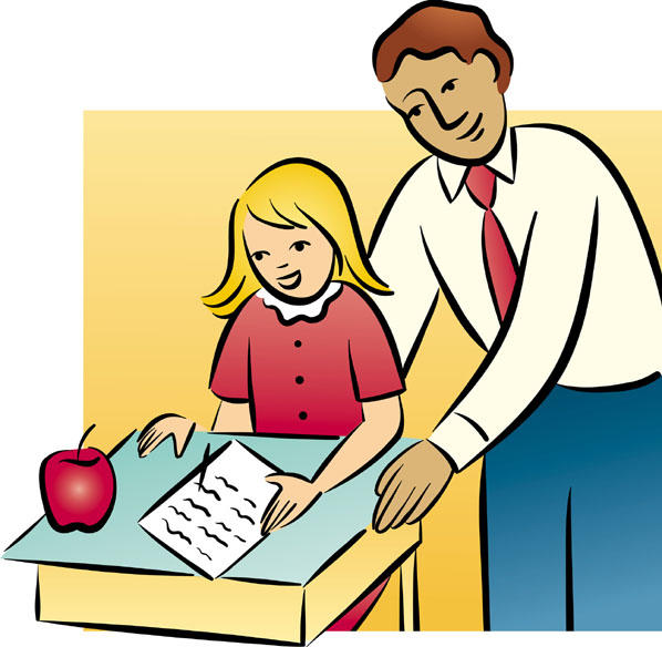 598x584 Teacher Teaching Student Clipart