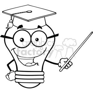 300x300 Royalty Free 6156 Royalty Free Clip Art Smiling Light Bulb Teacher