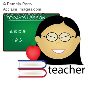 300x300 Art Illustration Of An Asian Female Teacher Occupation Icon