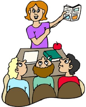 300x372 Teacher Reading Clipart