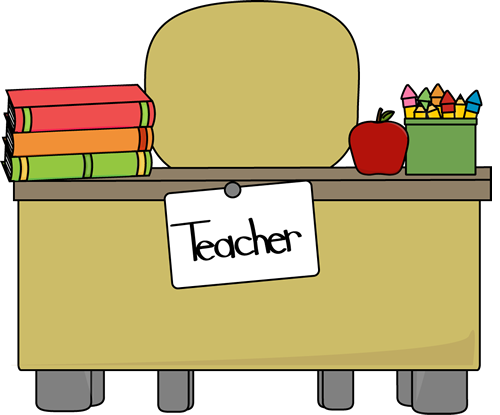 500x415 Teacher Table Png Clipart