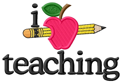 500x342 I Love Teachingapple Amp Pencil Clipart Panda