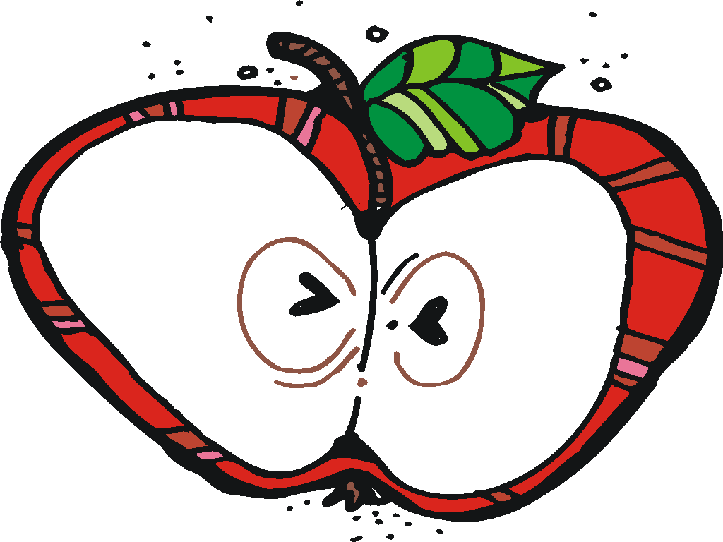 1024x768 Inside Of An Apple Clipart