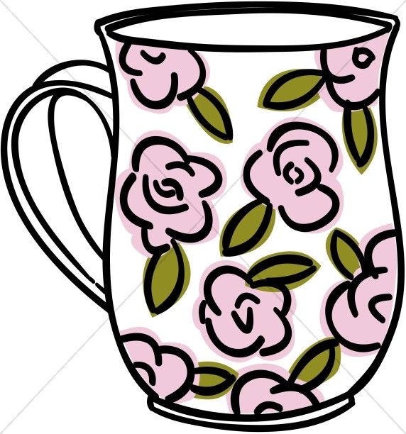 572x612 Tea Time Clip Art