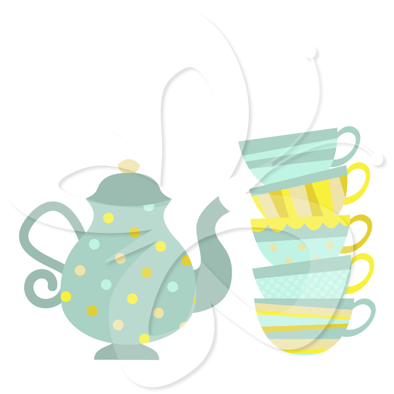 801x800 Free Tea Party Clipart