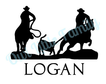 340x270 Calf Roping Decal Etsy