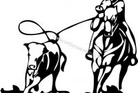 200x135 Hd Team Roping Cartoon Vector Images