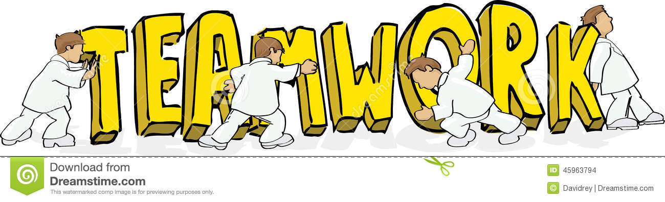 1300x396 Cartoon Teamwork Clipart