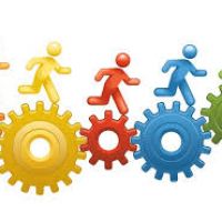 200x200 Clipart Teams Working Together