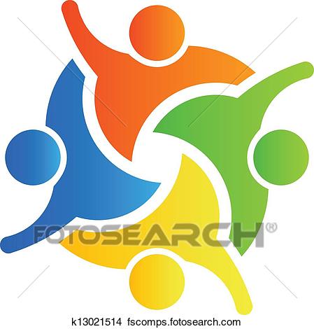 449x470 Clipart Of Teamwork Winner 4 K13021514