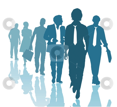 450x412 Teamwork Business Clipart