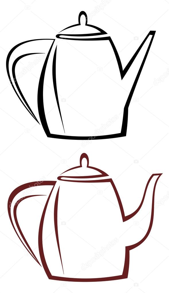 589x1023 Kettle, Teapot Stock Vector Jazzia