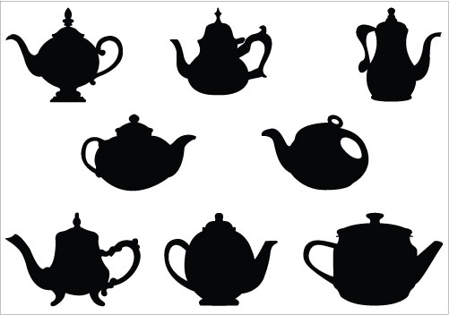 501x352 Teapot Clipart Border