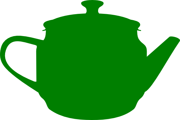 600x399 Green Teapot Clip Art