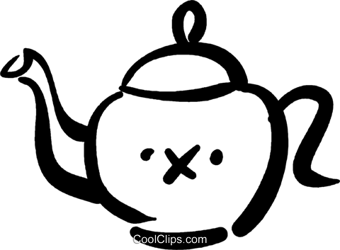 480x353 Teapot Royalty Free Vector Clip Art Illustration Vc037169