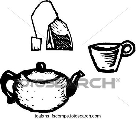 450x392 Clip Art Of Tea Fixins Teafxns