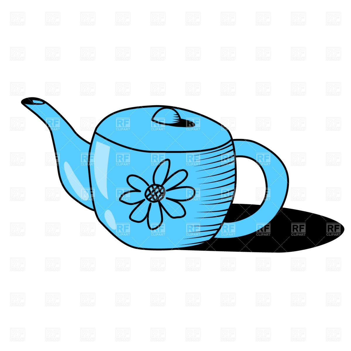 1200x1200 Teapot Clipart Teal